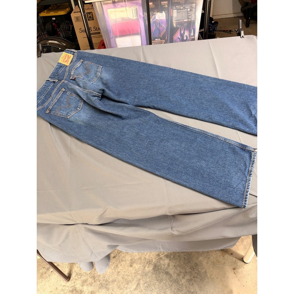 Levis Superlow Bootcut Jeans Womens 30x32 Medium Wash Blue Denim A7498-0008